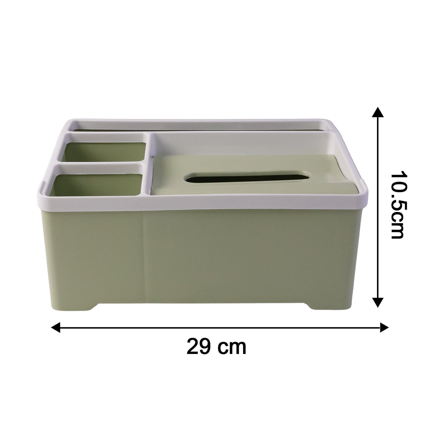 All-in-One Plastic Organizer Box – Neat Storage with Tissue