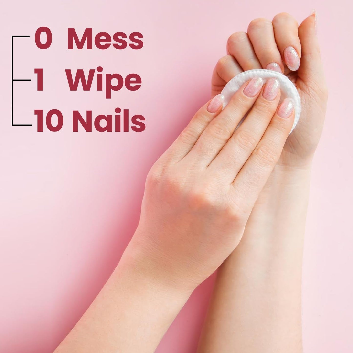 Wetwisk Nail Paint Remover Wet Wipes – Acetone-Free & Gentle