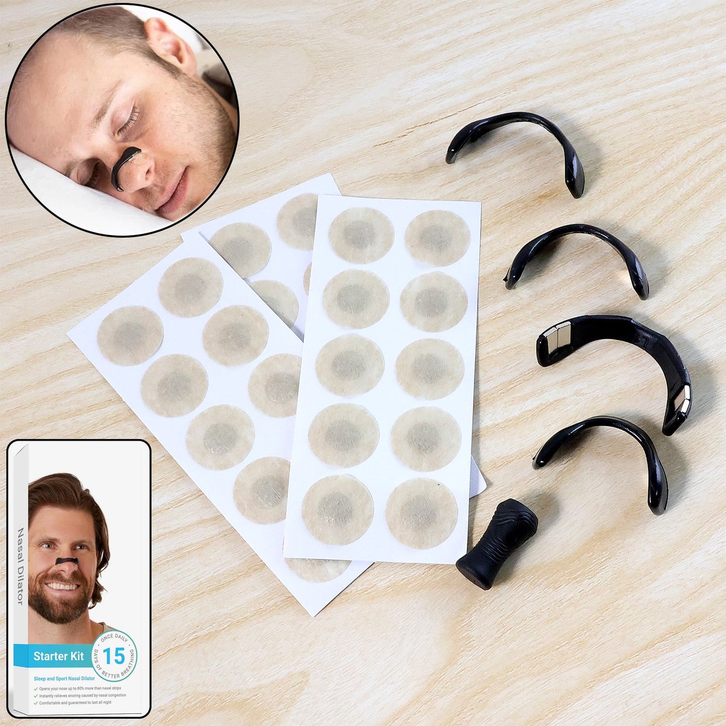 Nasal Strip Starter Kit – Boost Oxygen & Reduce Snoring Comfortably