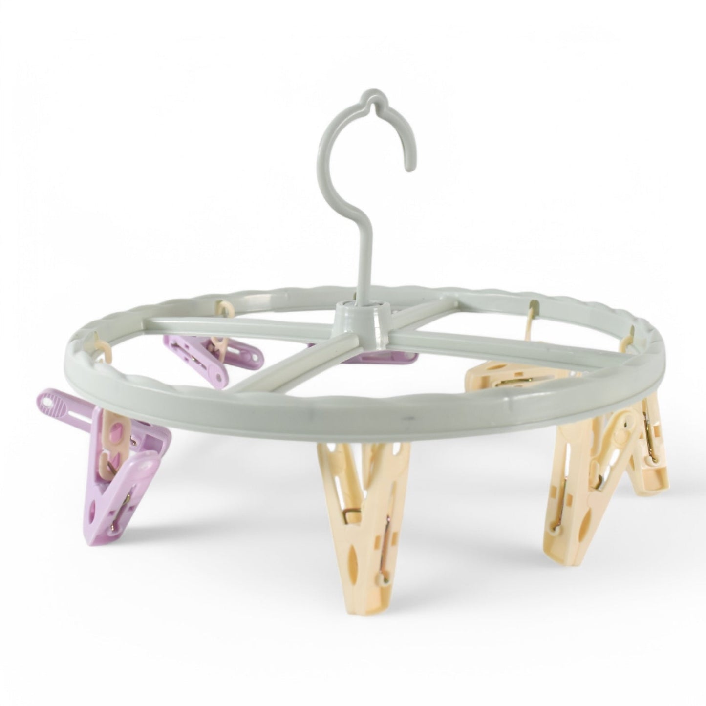 Clutter-Free Storage Clothespin Rack Laundry Drying Rack