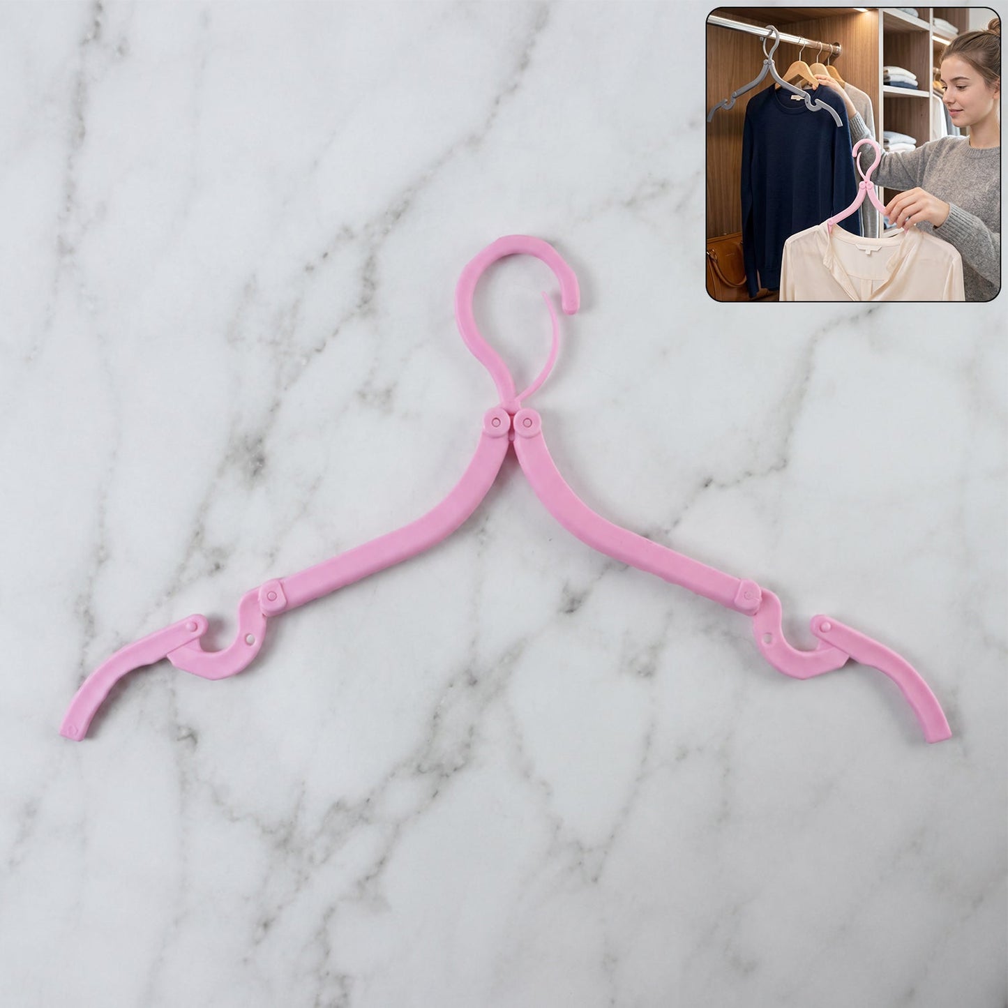 Space-Saving Travel Hanger – Compact & Portable Clothes
