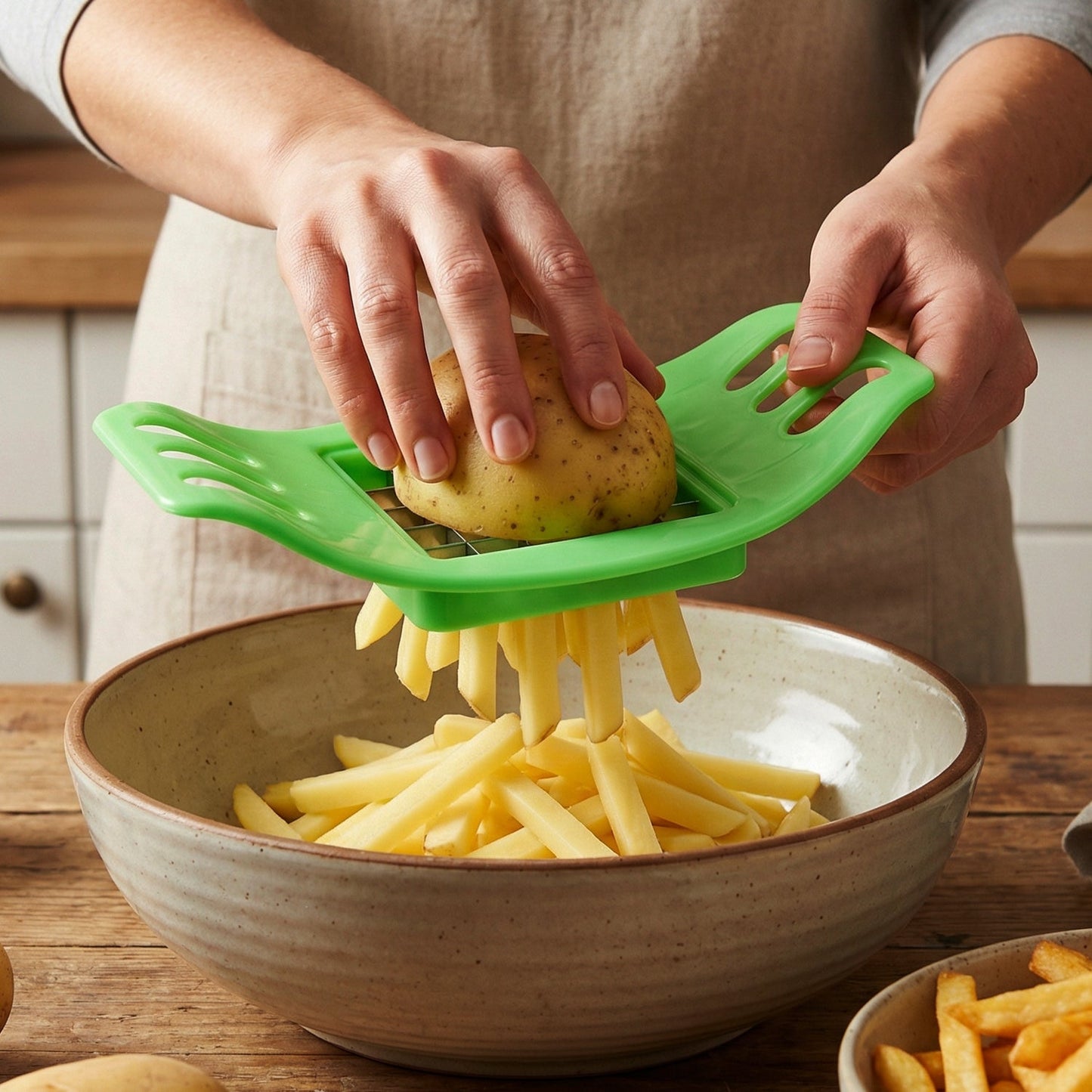 Potato Fries Cutter – Stainless Steel Blades for Easy Slicing | BestyBuys