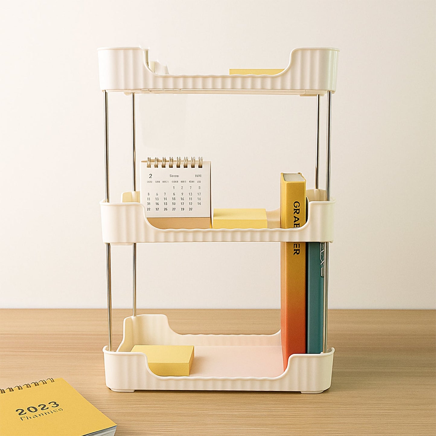 Stay Organized 3-Tier Storage Organizer Rack – Compact