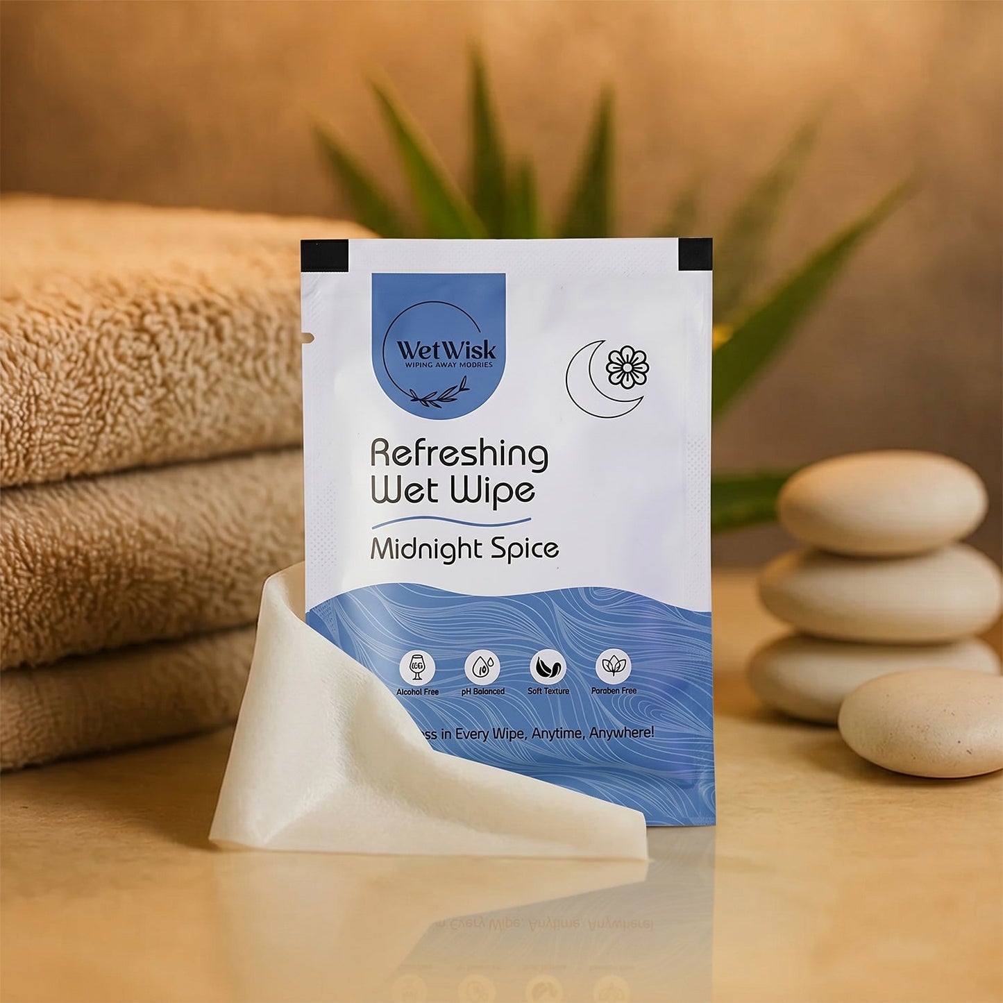 Wet Wipes – Gentle Cleansing for Face, Body & Hands (1 Pc)