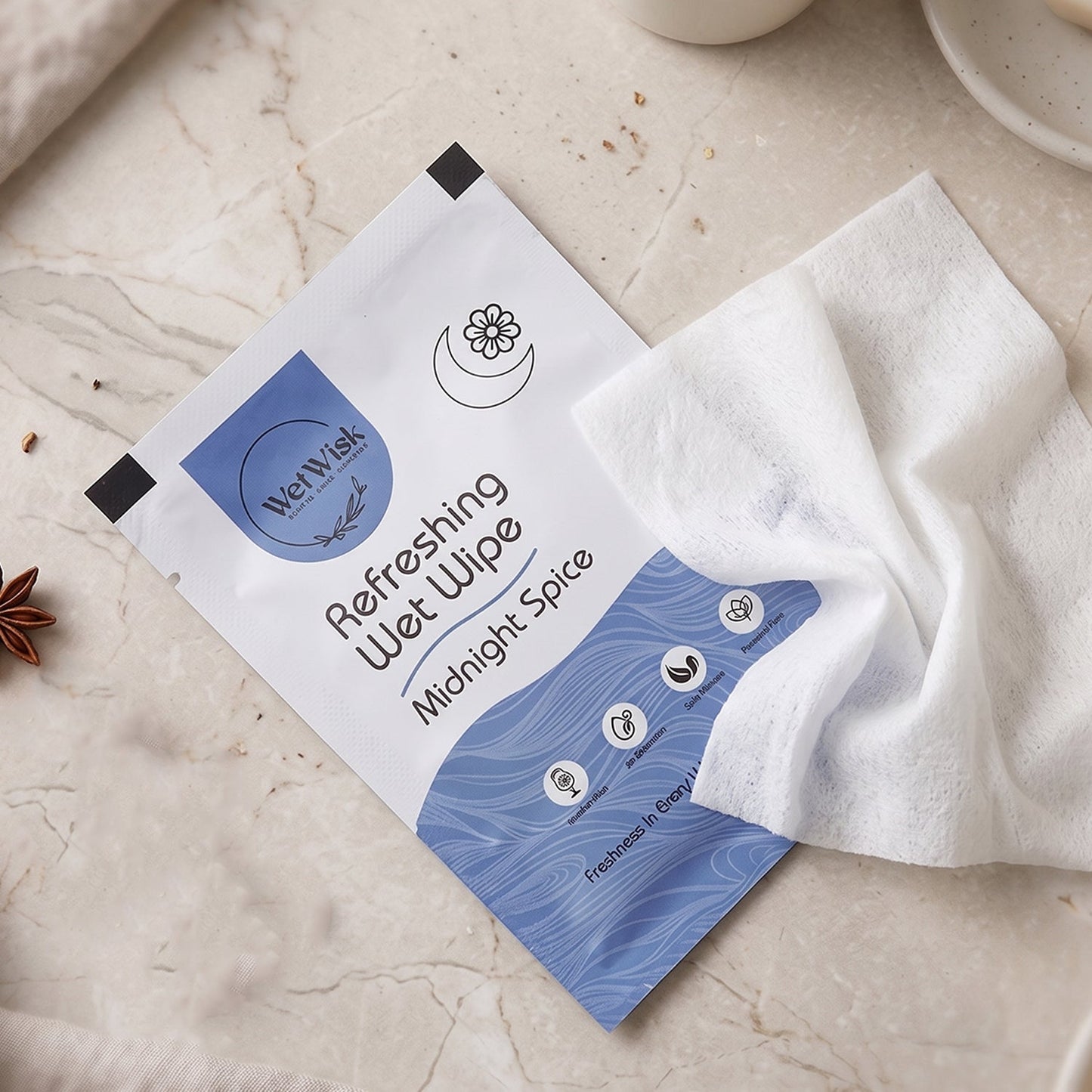 Wet Wipes – Gentle Cleansing for Face, Body & Hands (1 Pc)