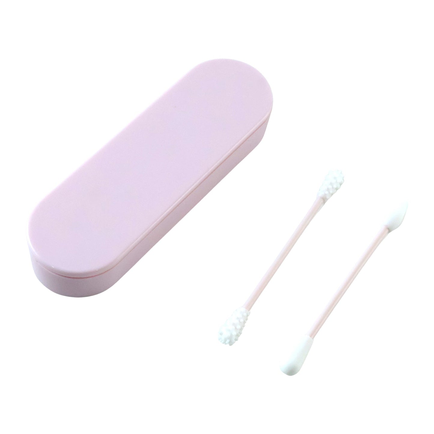 4 In 1 Reusable Silicone Ear Swab Set with Case Washable Ear Buds (1 Set)
