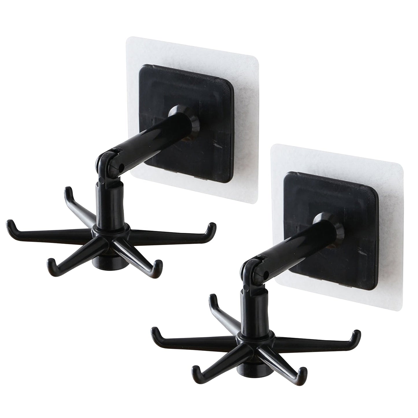 Rotatable Hooks – 360° Swivel, Damage-Free (Pack of 2)