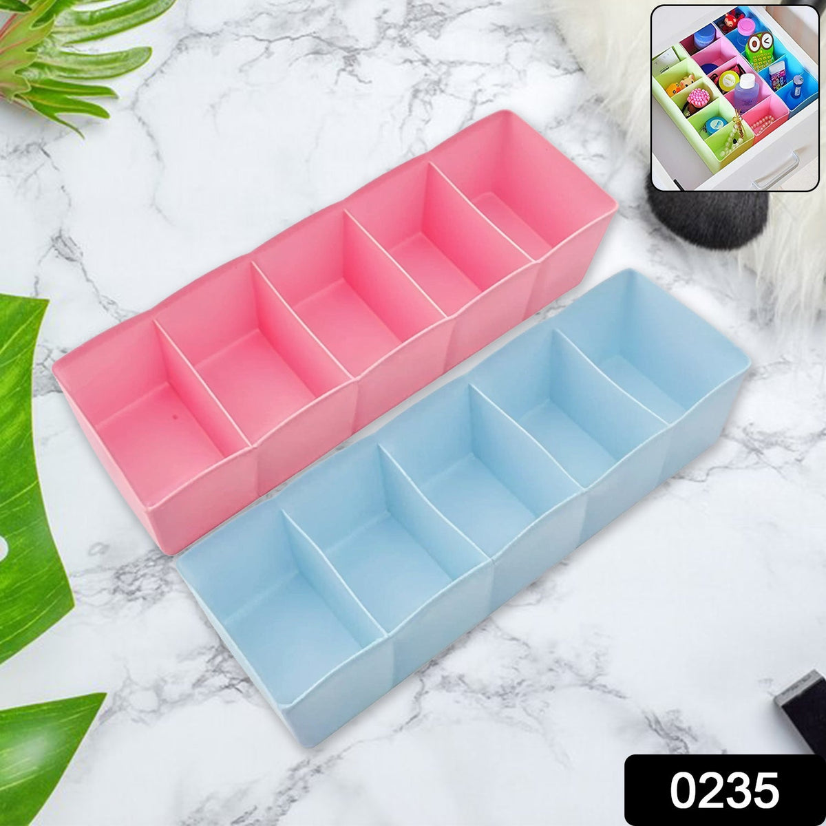 Stay Organized Socks Storage Organizer – Compartment (Pack of 2)