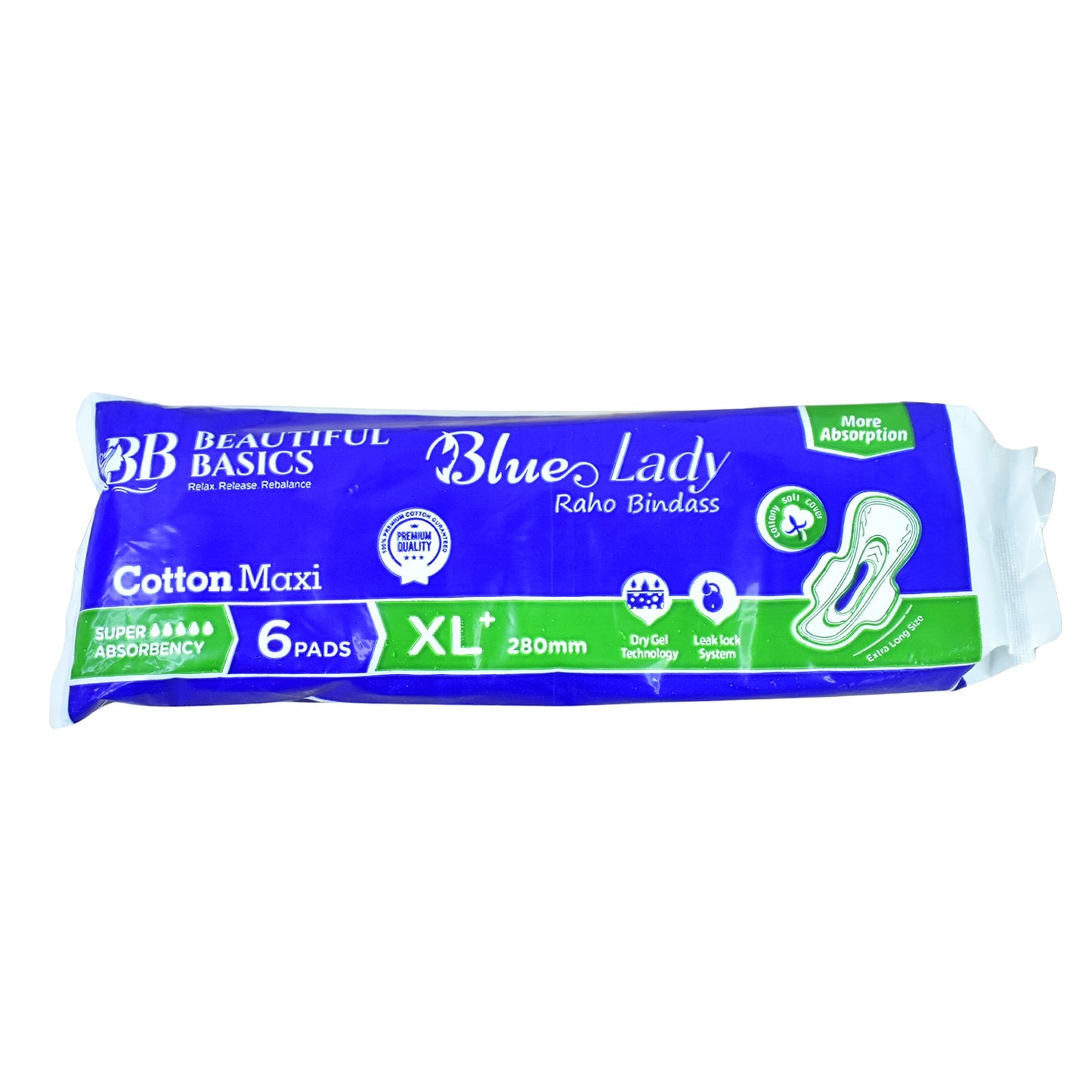Blue Lady XL Sanitary Pads 280mm – Heavy Flow Protection