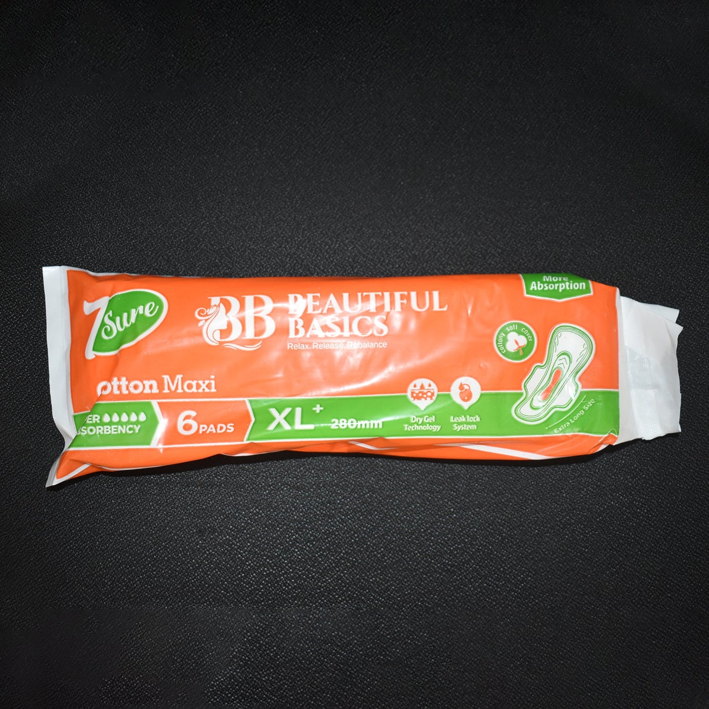 Cotton Maxi XL+ Sanitary Pads – 280mm Super Absorbent Protection