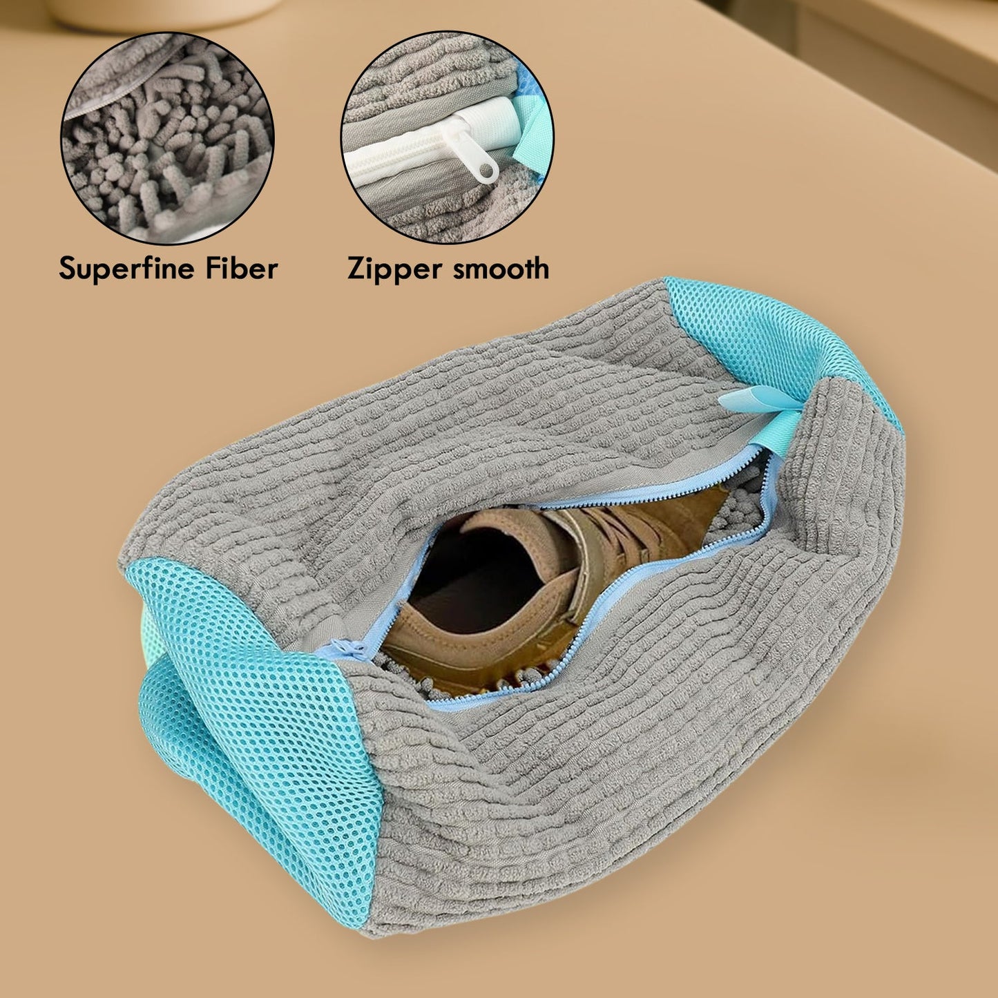 Heavy-Duty Shoe Washing Bag – Protective Laundry Mesh