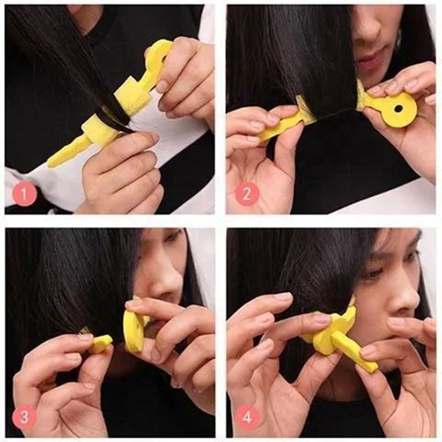 Soft Foam Hair Curling Rollers – Heatless Natural Curls (3 Pc)
