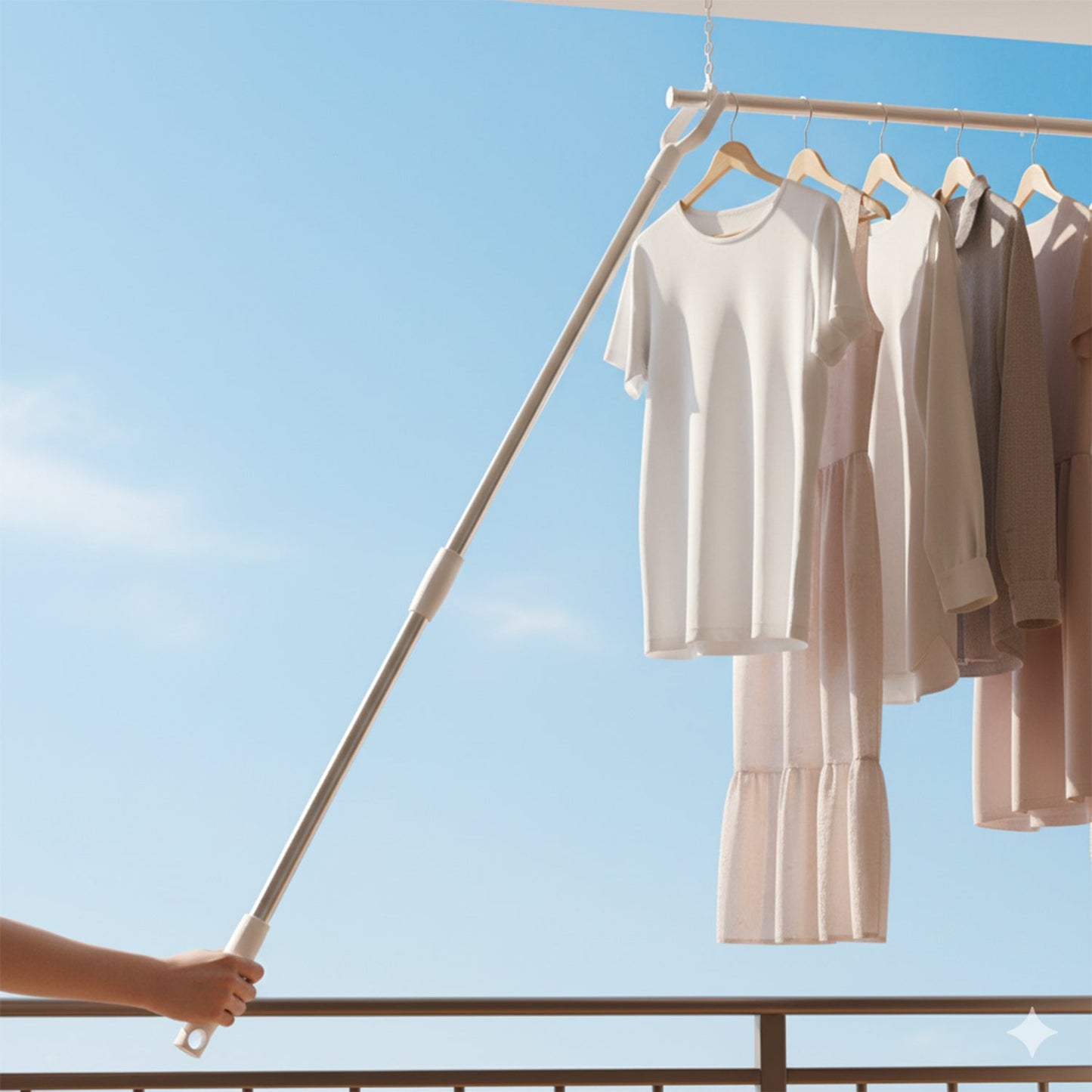 Long Reach Clothes Hook Rod – cm for Easy Access