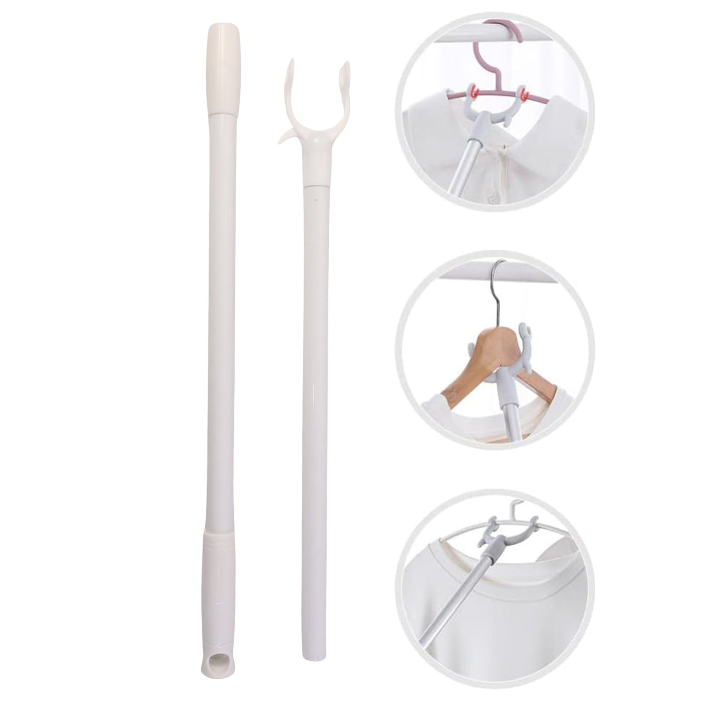 Long Reach Clothes Hook Rod – cm for Easy Access
