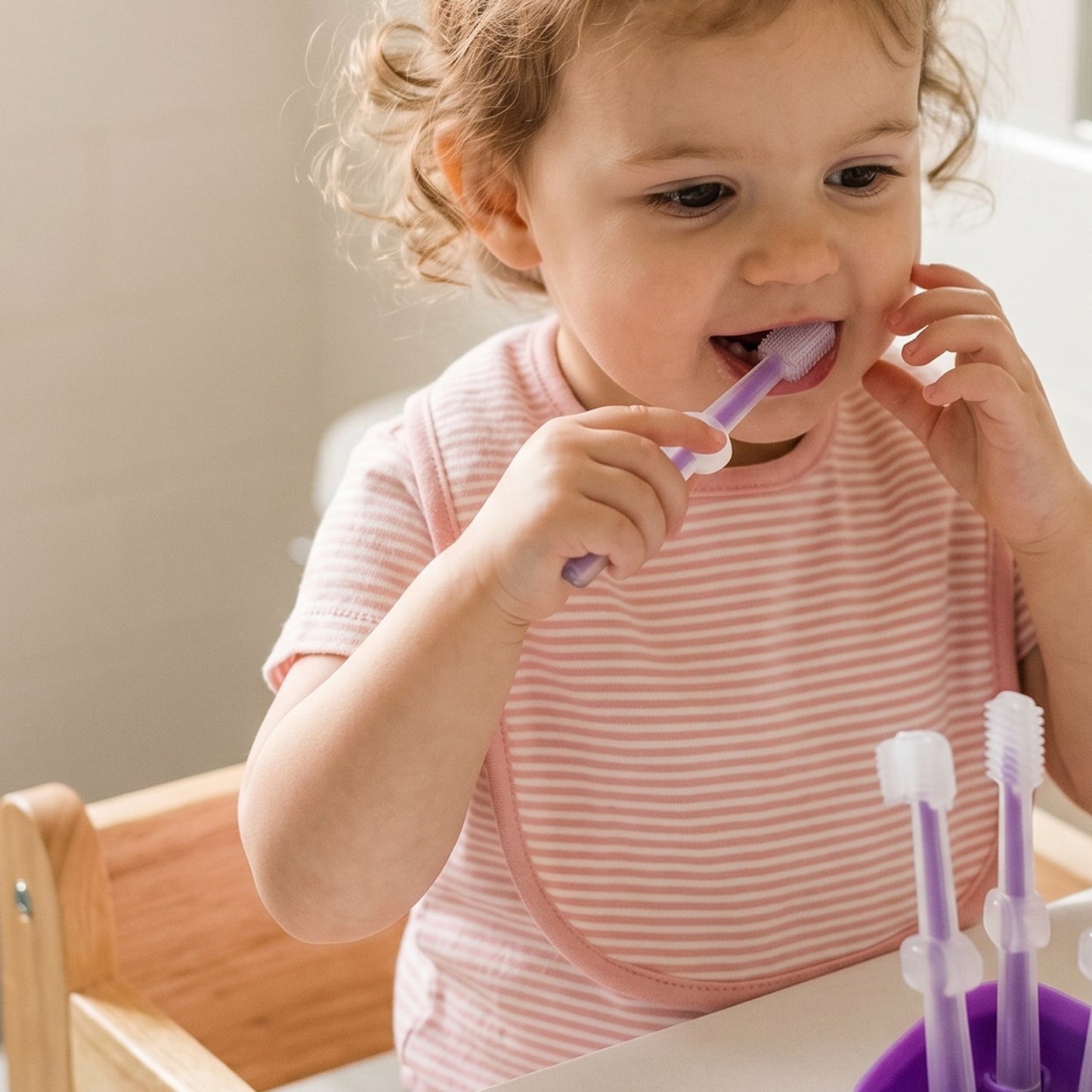 Soft Baby Toothbrush Set – Gentle on Gums, Easy to Use for Toddlers
