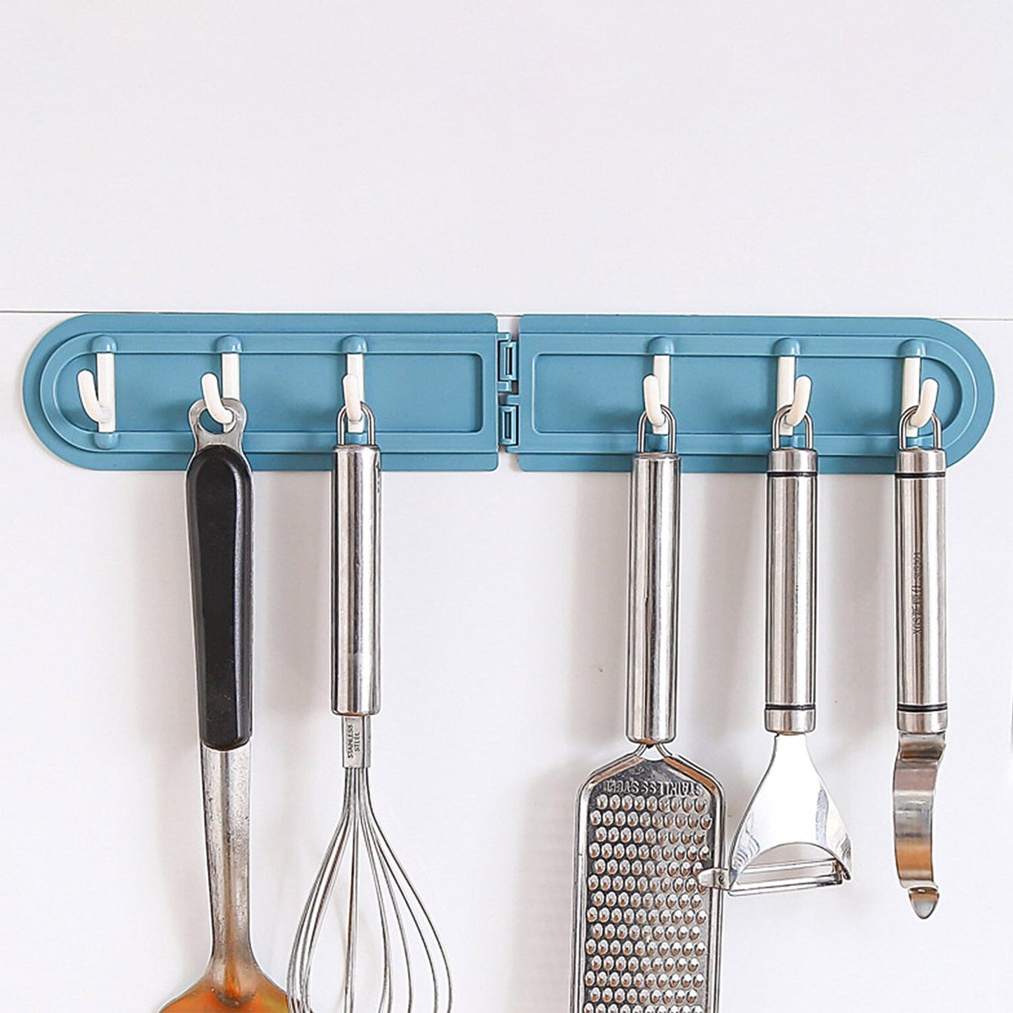 Space-Saving Rotating Wall-Mounted Hook Rack – Organizer