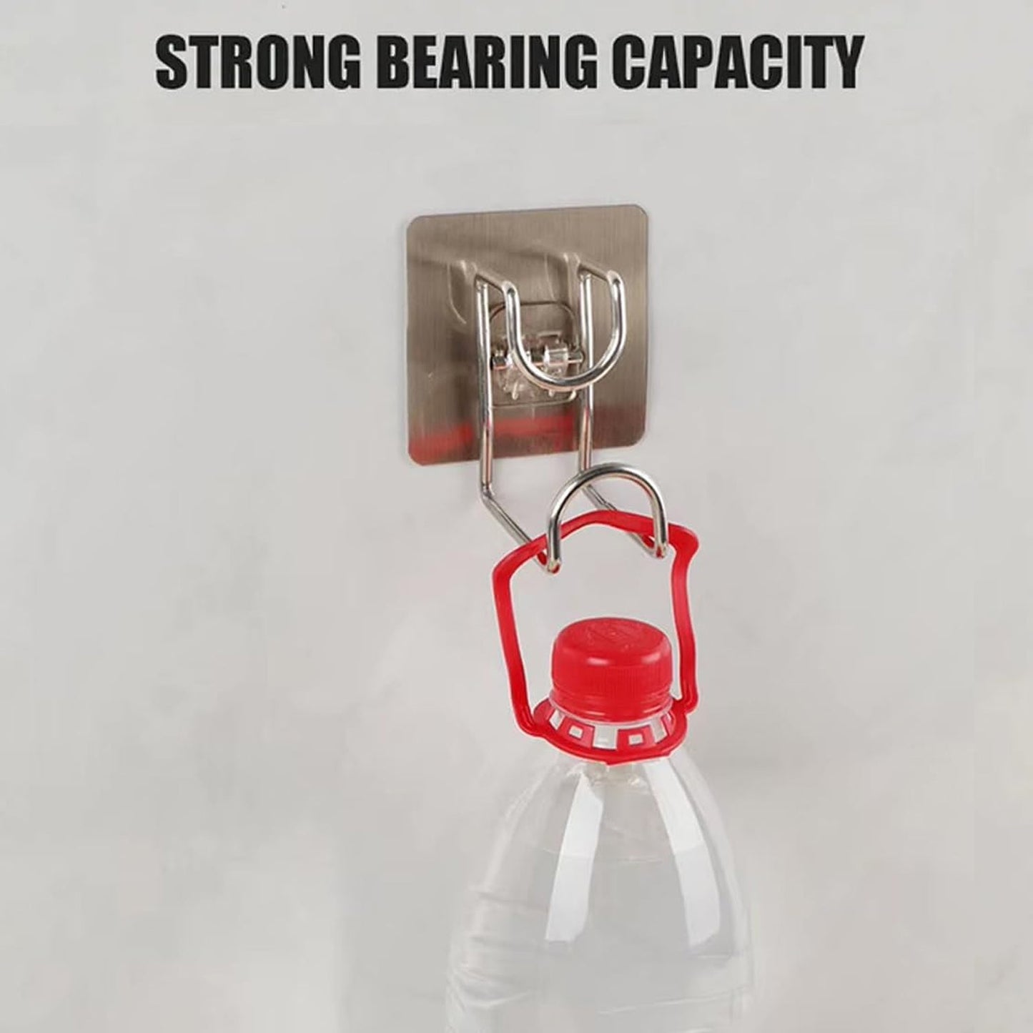 Heavy-Duty Adhesive Wall Hook – Transparent