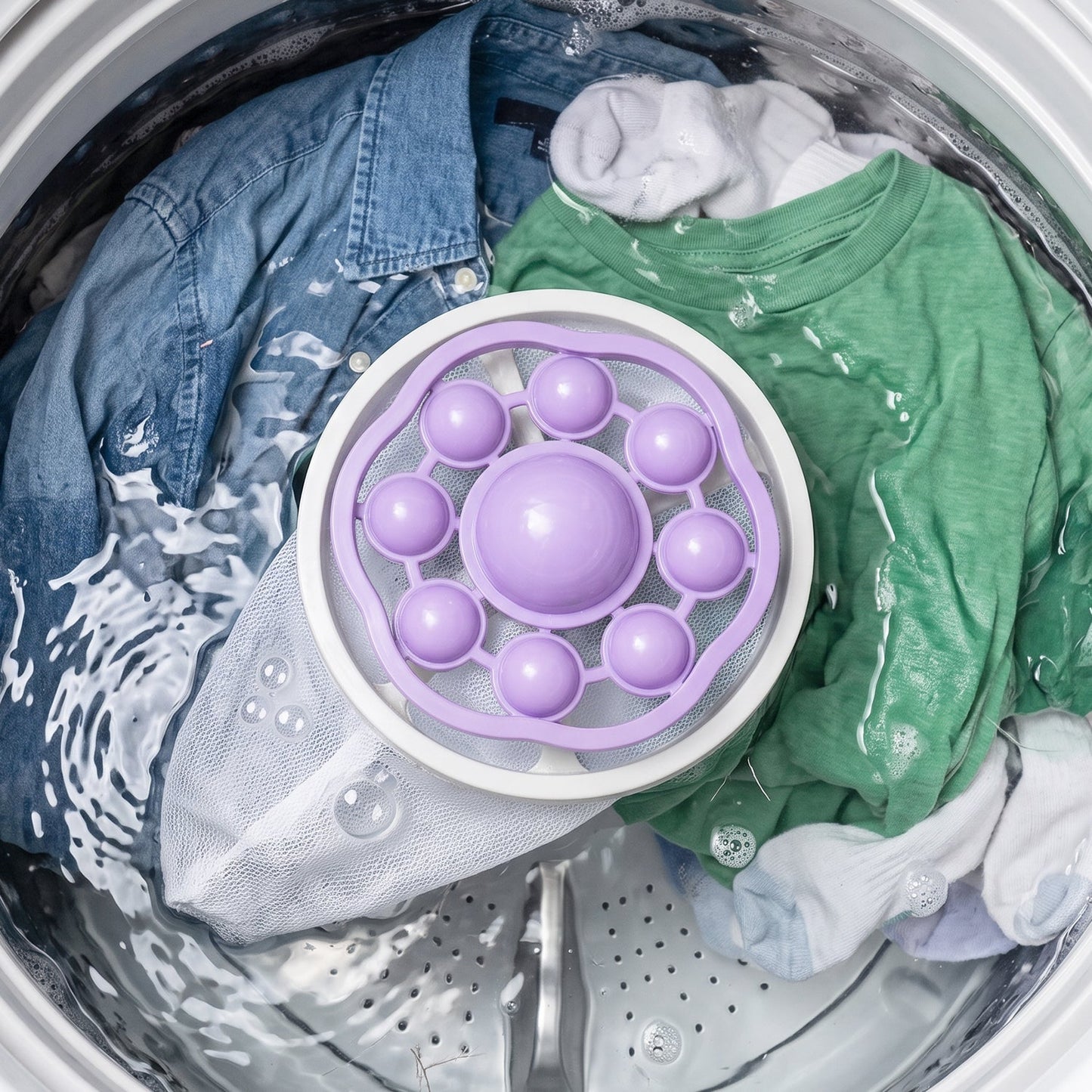 Washing Machine Floating Hair Catcher Filter Mesh Bag (1 Pc)