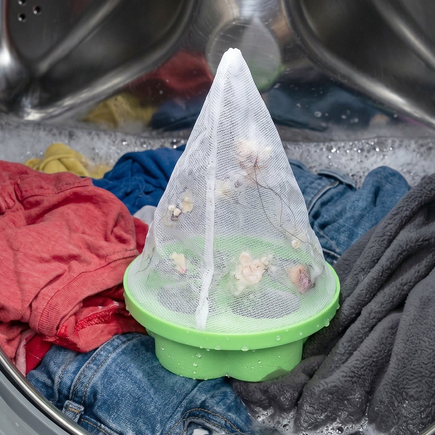 Reusable Washing Machine Floating Hair Lint Catcher – Mesh #2