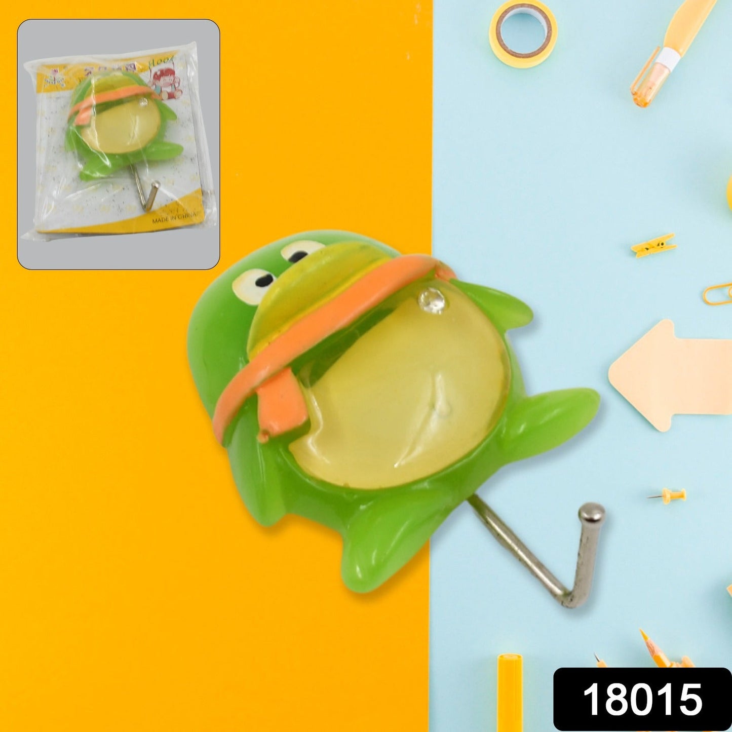 All-in-One Self-Adhesive Wall Hooks – Frog Design - main product view