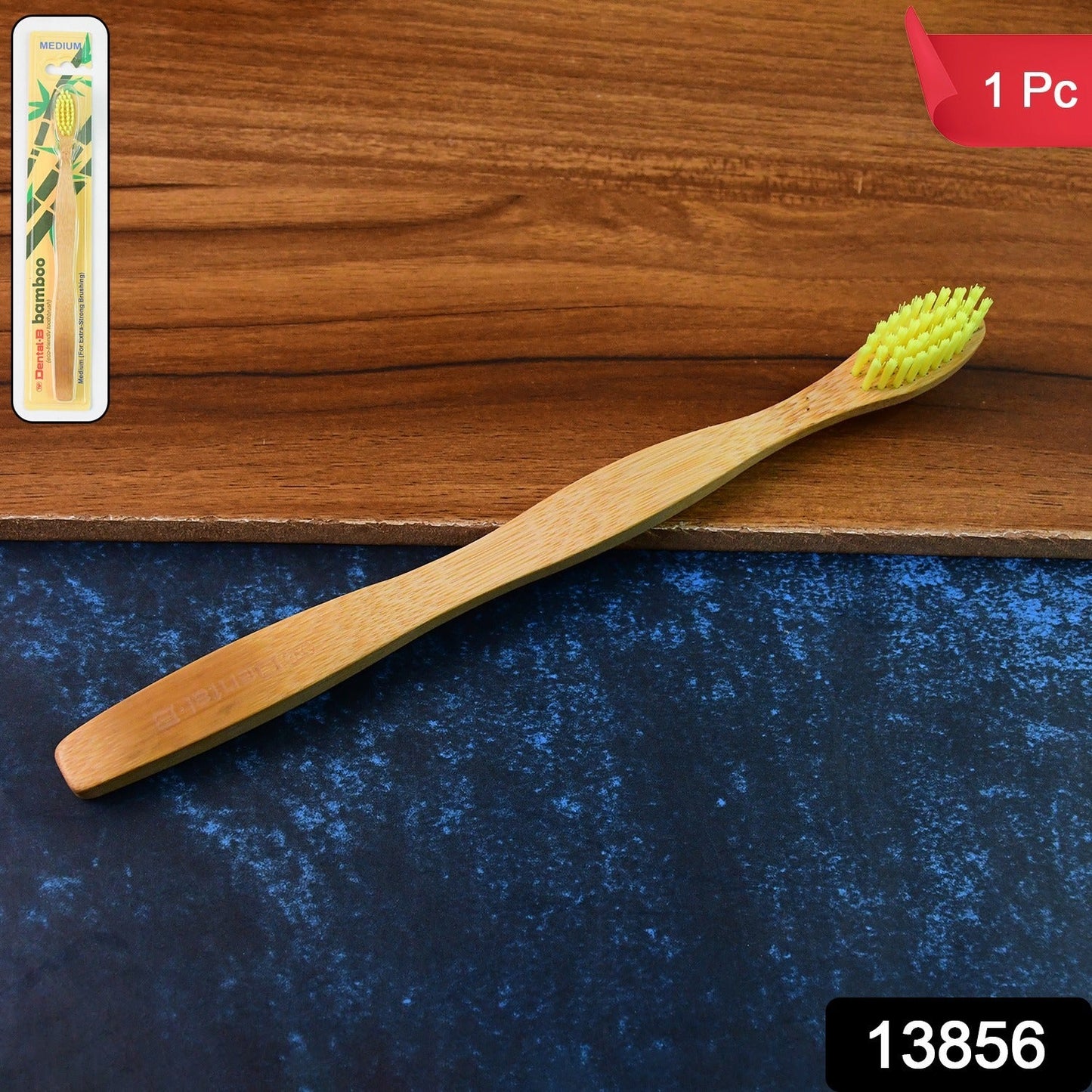 Bamboo Toothbrush – Eco-Friendly Medium Bristles for Gentle Cleaning