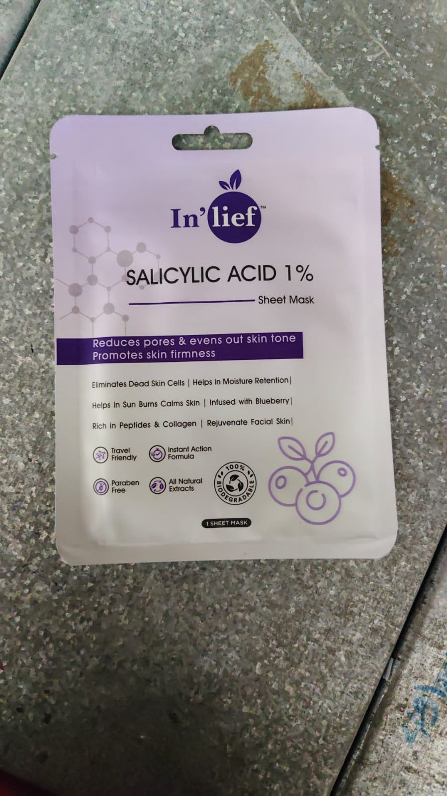 Salicylic Acid 1% Sheet Mask – Clarifies & Refines Pores