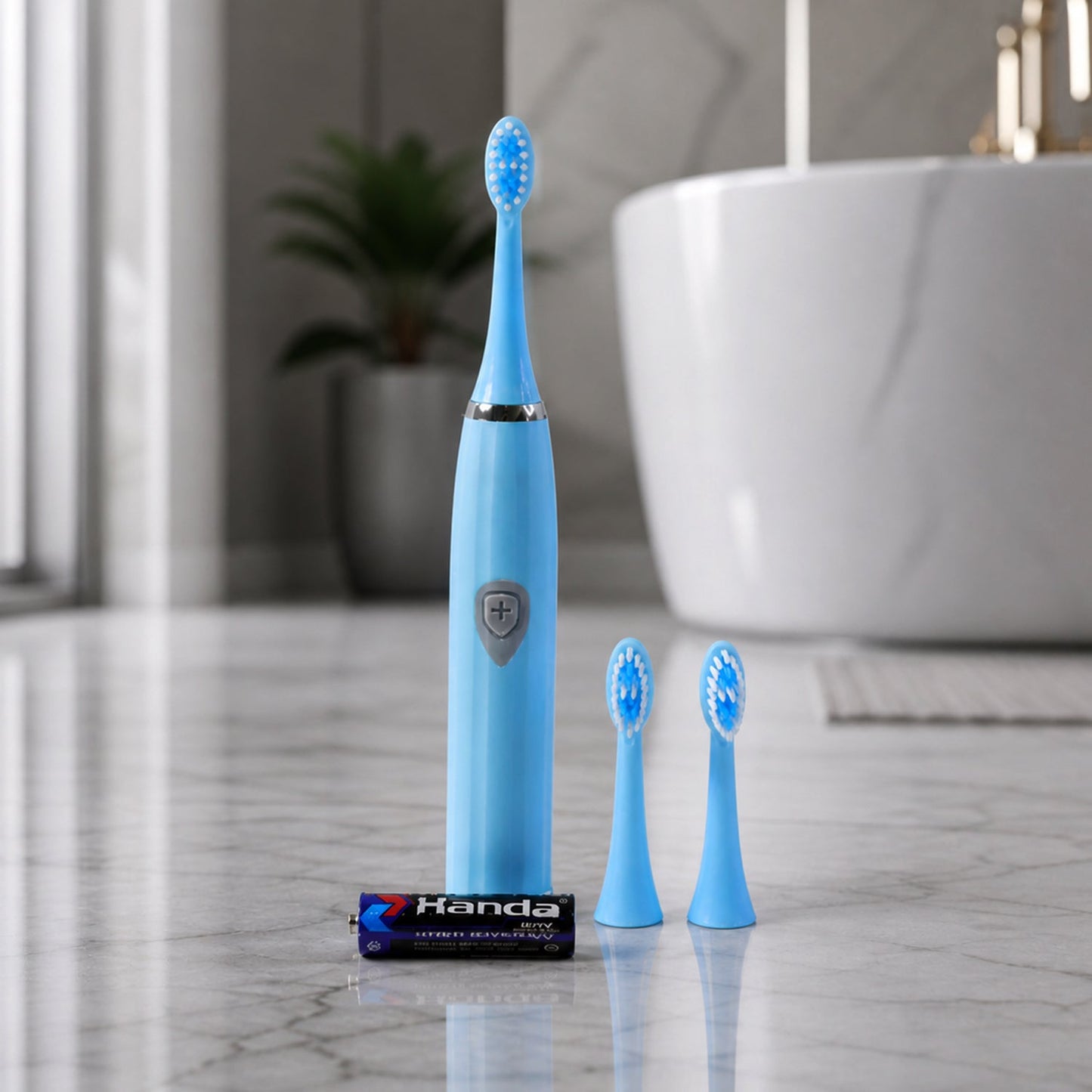 Battery Operated Electric Toothbrush – Portable Oral Care | BrushedUp