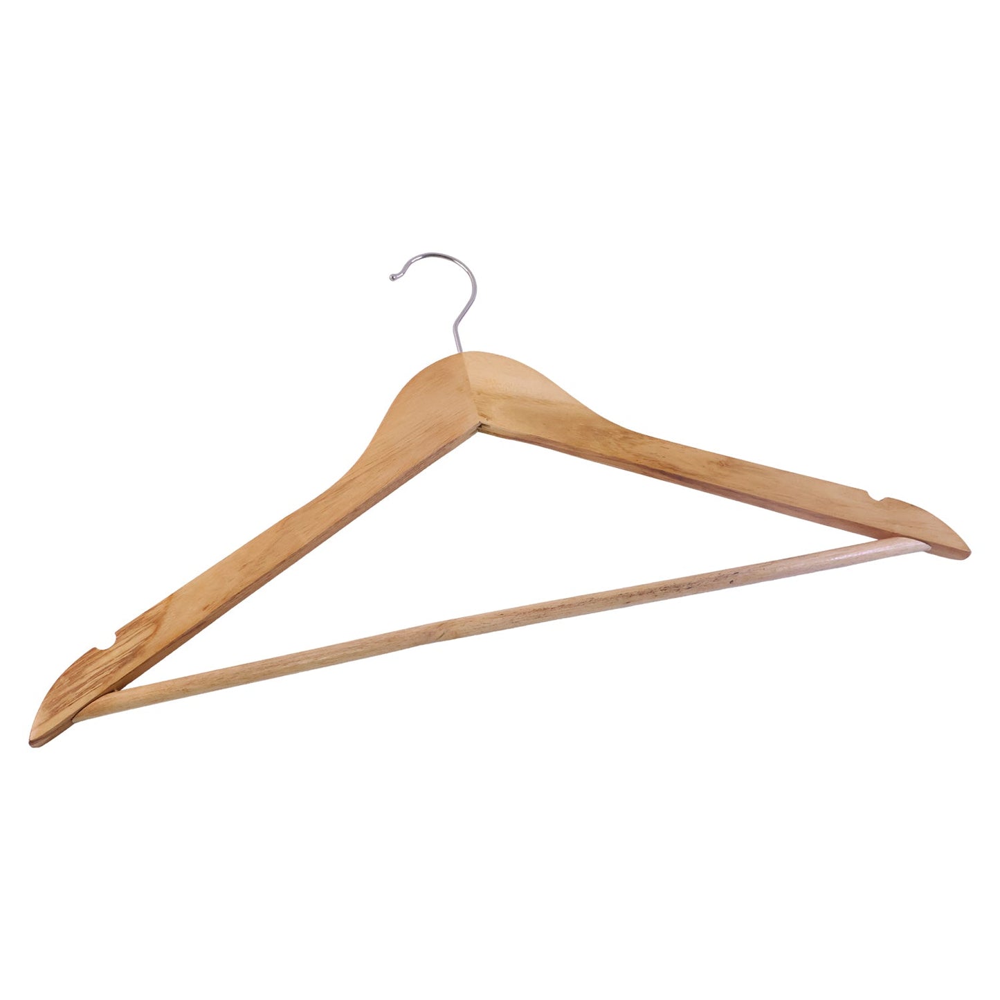 Premium-Finish Wooden Cloth Hanger Garment Coat (1 Pc)