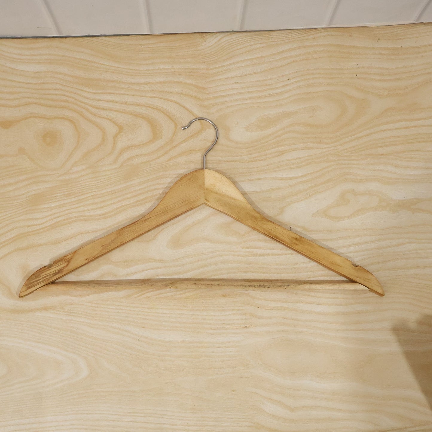 Premium-Finish Wooden Cloth Hanger Garment Coat (1 Pc)