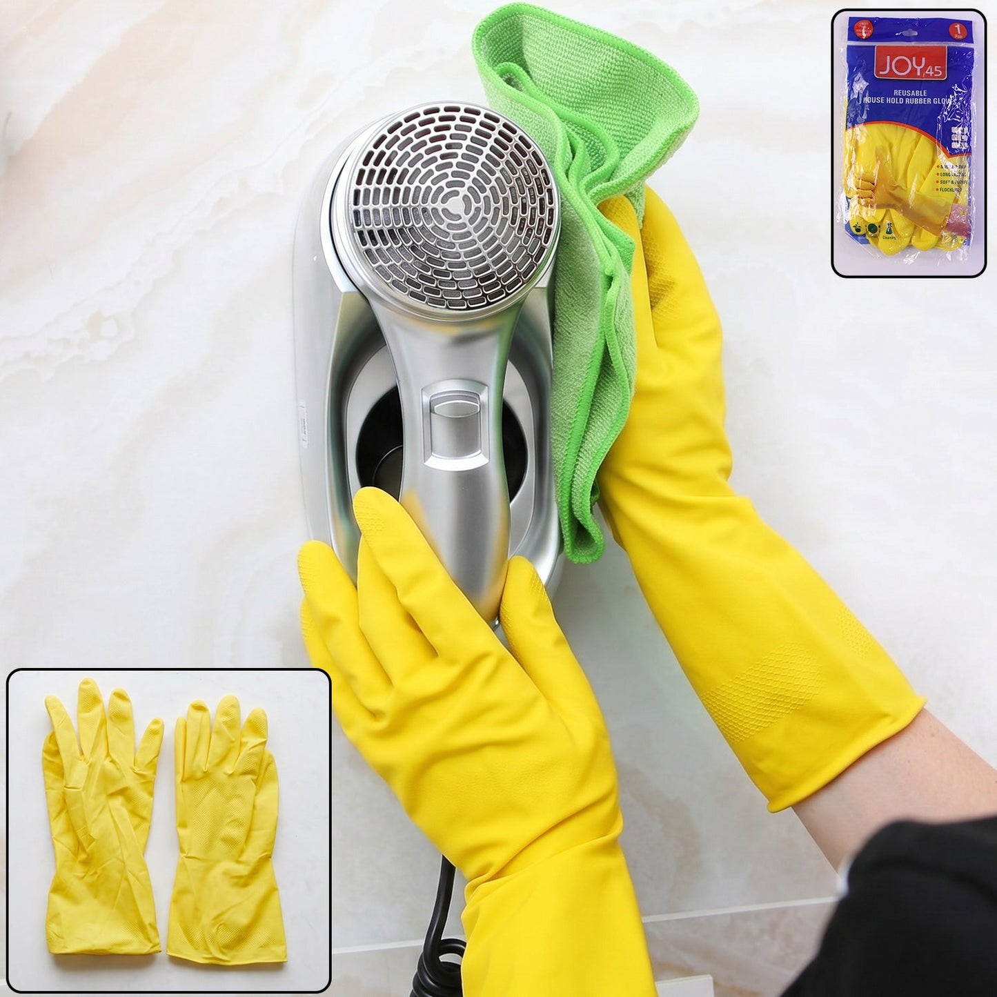 Reusable Waterproof Cleaning Rubber Gloves – Durable