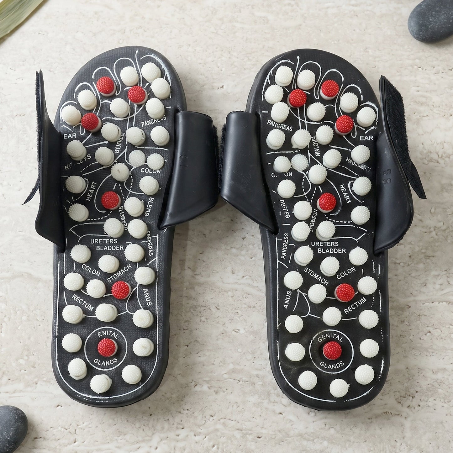 Acupressure Foot Massage Slippers Reflexology Massager Sandal Size...