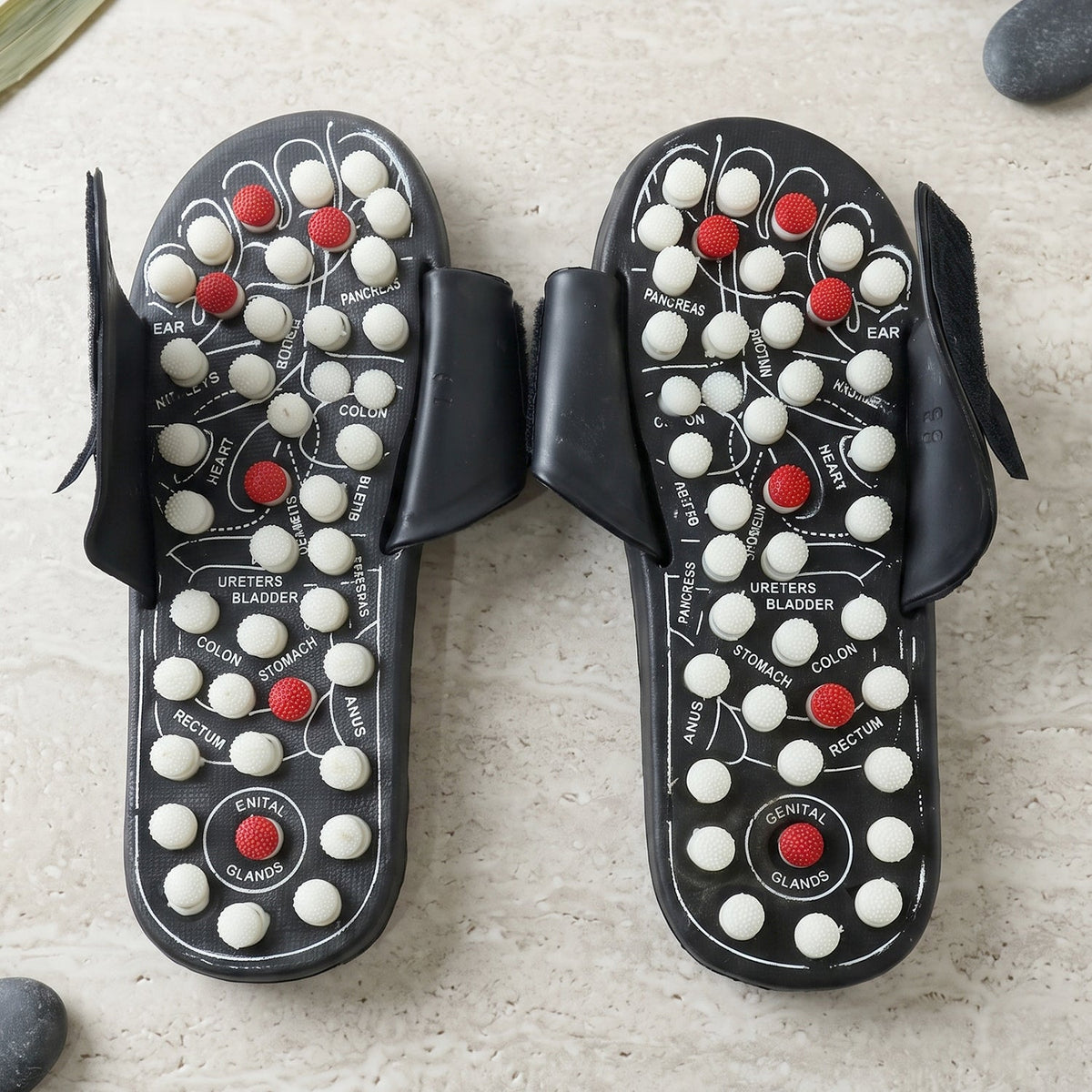 Acupressure Foot Massage Slippers Reflexology Massager Sandal Size...