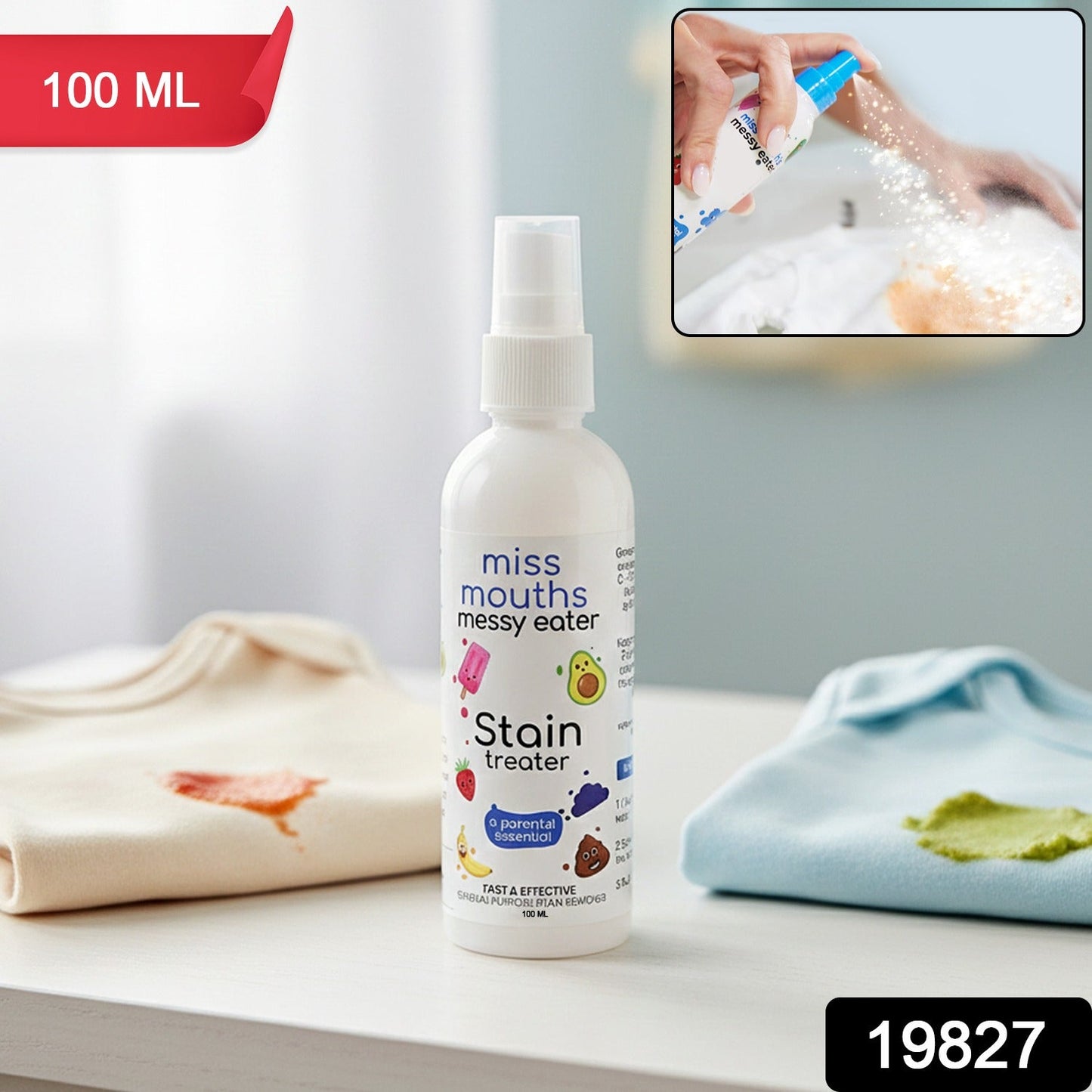 Quick & Easy Stain Remover Spray – Gentle Fabric Cleaner