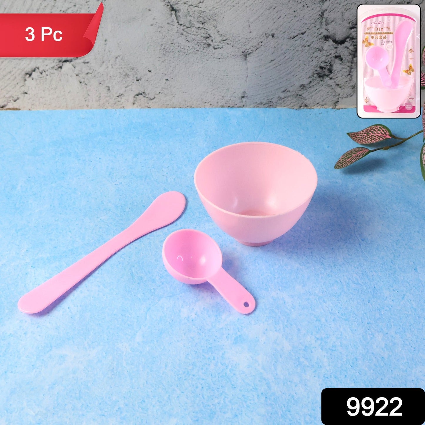 Facial Mask Mixing Bowl Set – Hygienic 3-Piece Skincare Kit