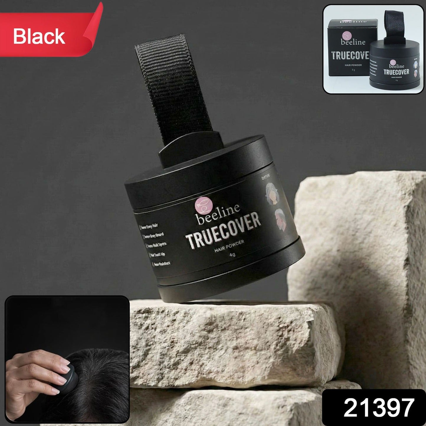 Hairline Color Powder – Instant Grey Hair Coverage, Root Touch-Up