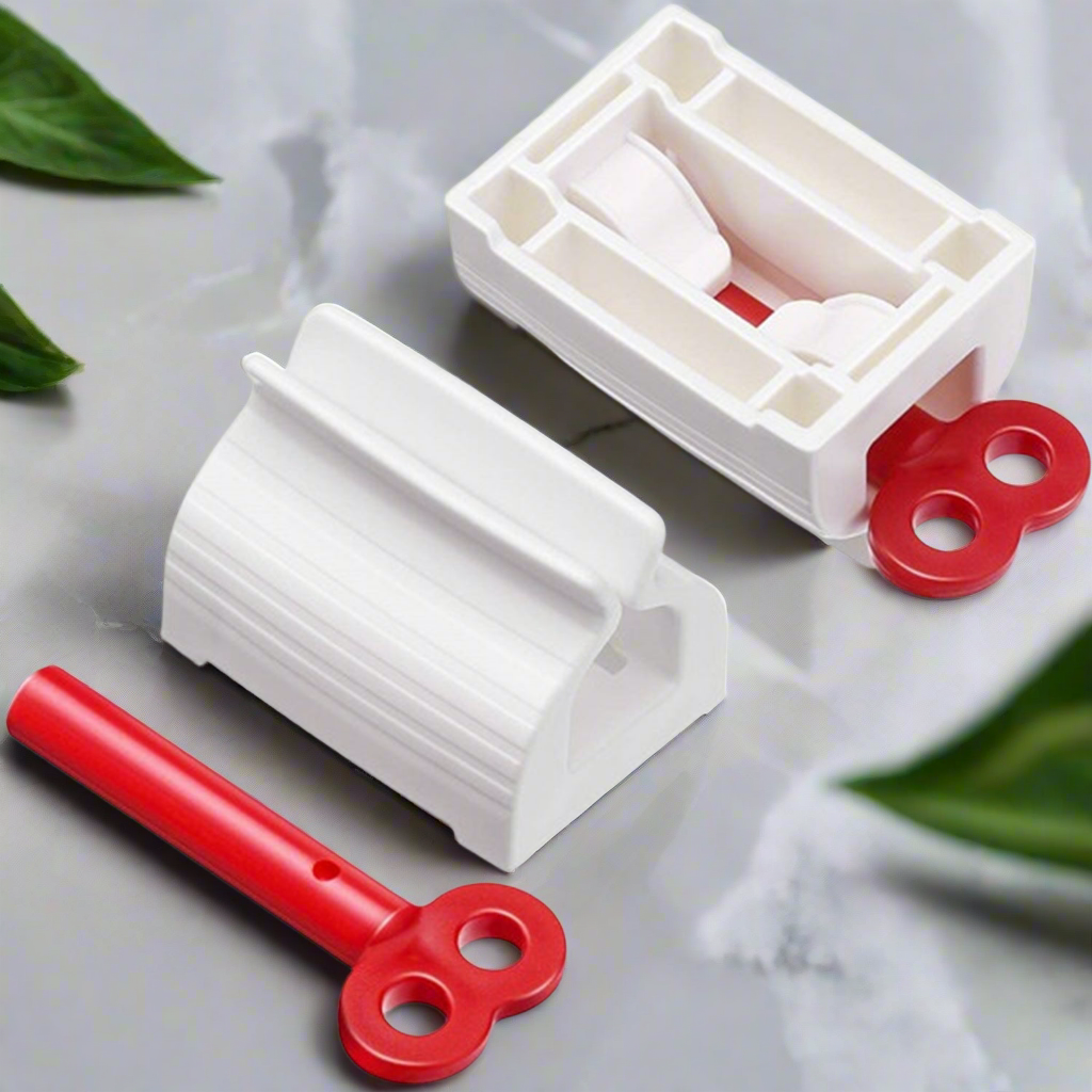 Toothpaste Squeezer – Efficient Tube Roller with Stand | BrushedUp