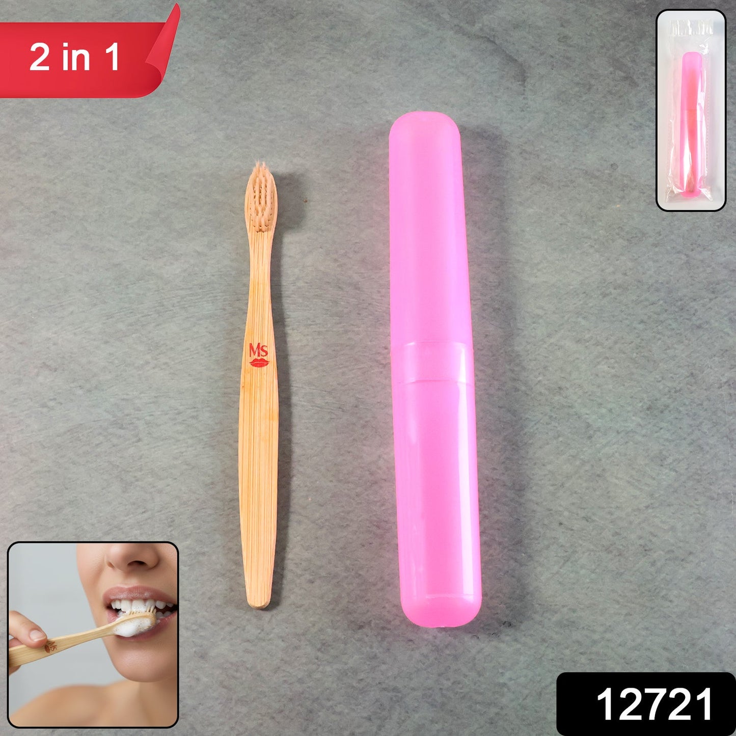 2-in-1 Toothbrush – Soft Bristles, Tongue Cleaner for Oral Care | BrushedUp