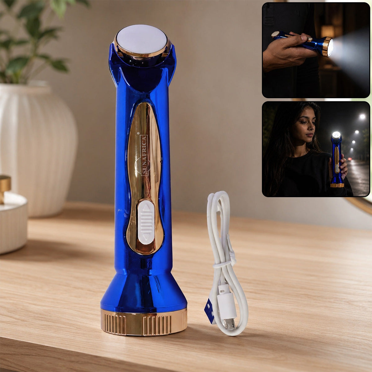 USB Rechargeable LED Flashlight for Travel with Lamp Mode - view 1