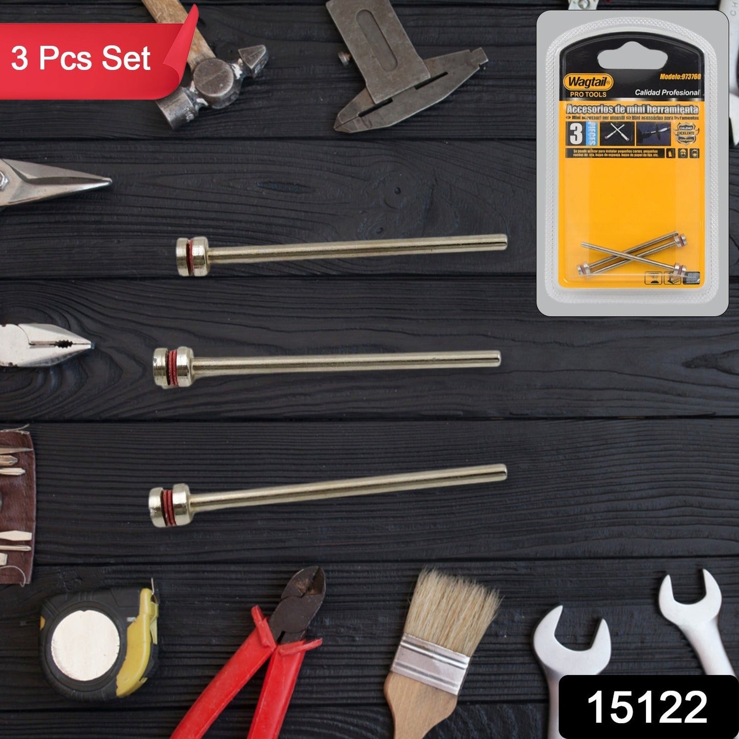 Cut-Off Wheel Mandrels – 3 Pcs Set for Rotary Tools & More | Cisora