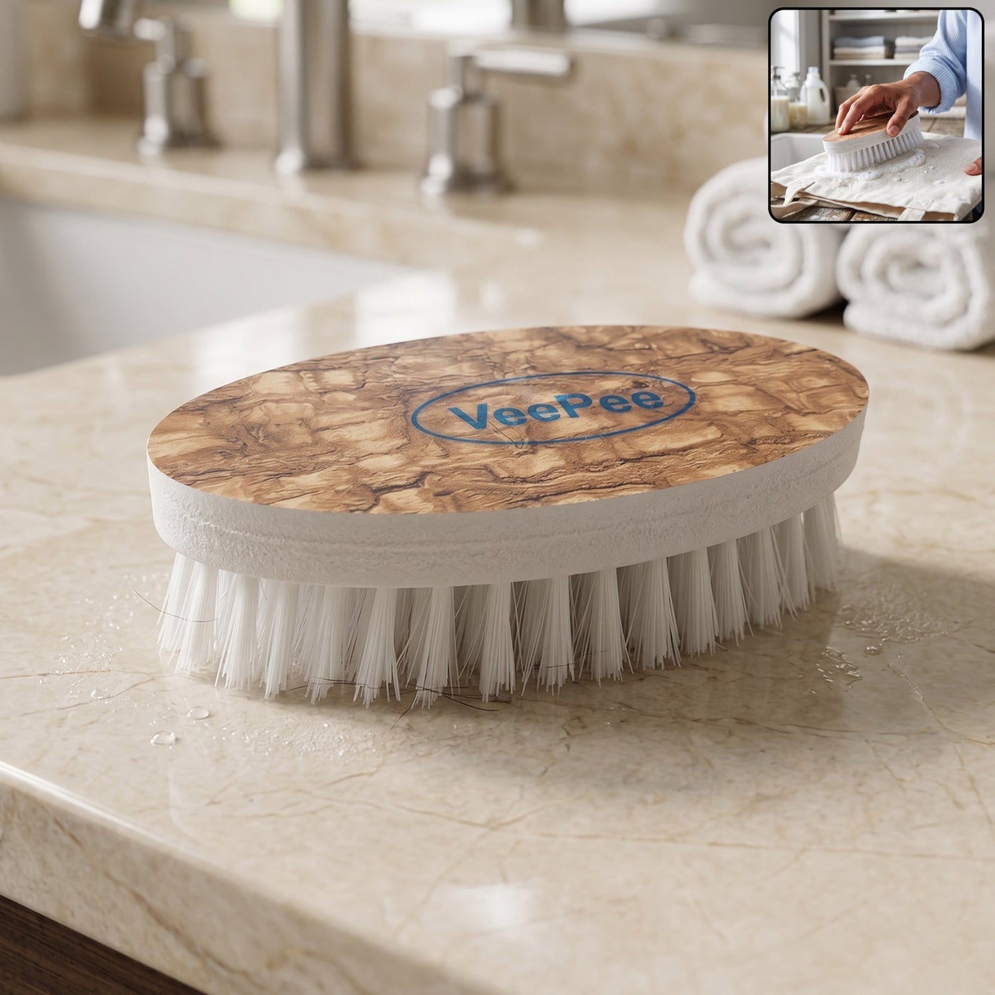 Heavy-Duty Diamond Cloth Washing Brush – Laundry Cleaning