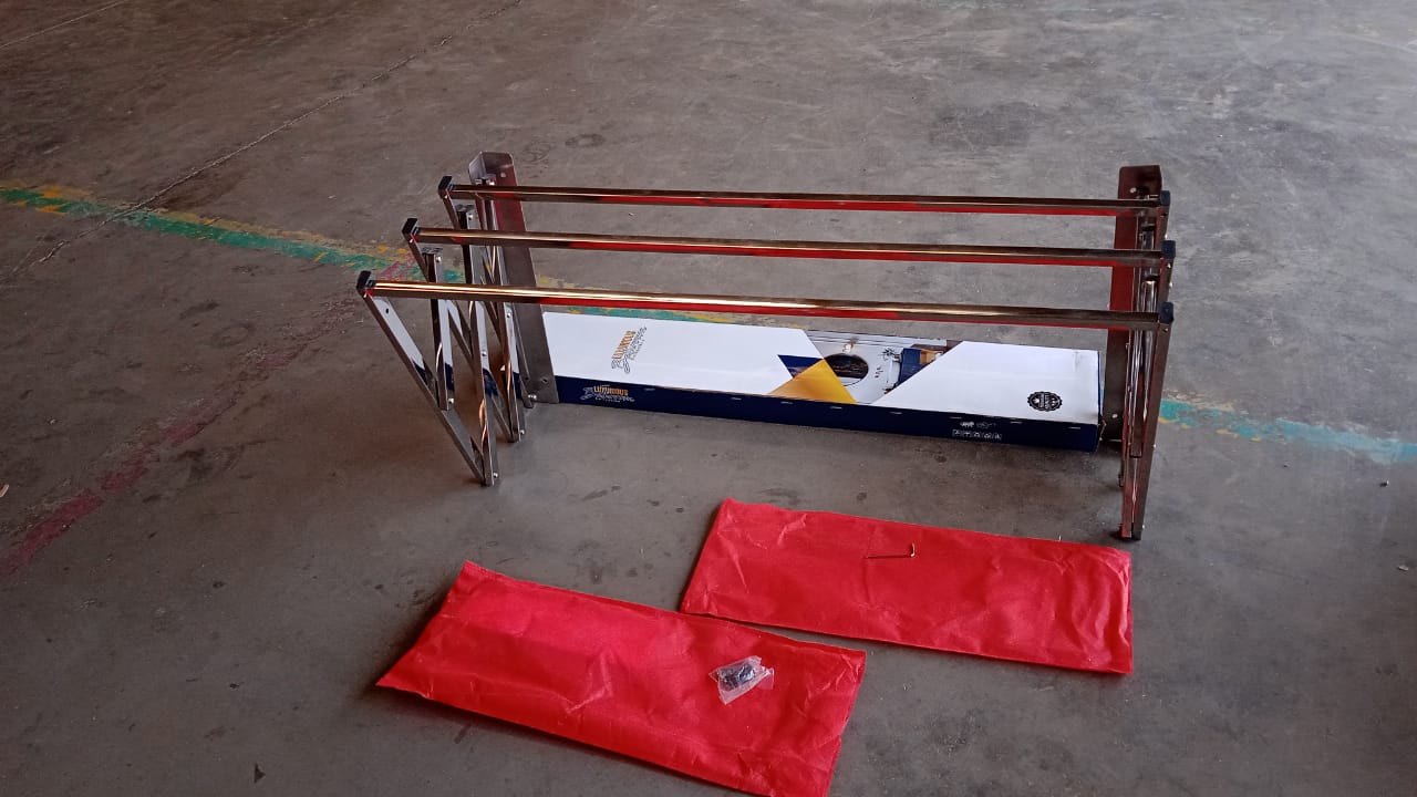 Space-Saving Stainless Steel Folding Clothes Drying Rack – Durable