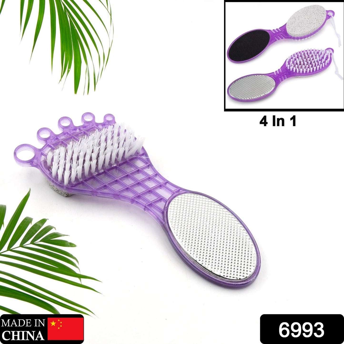 4-in-1 Pedicure Tool – Pumice & Emery File for Smooth Feet | VelvaBloom