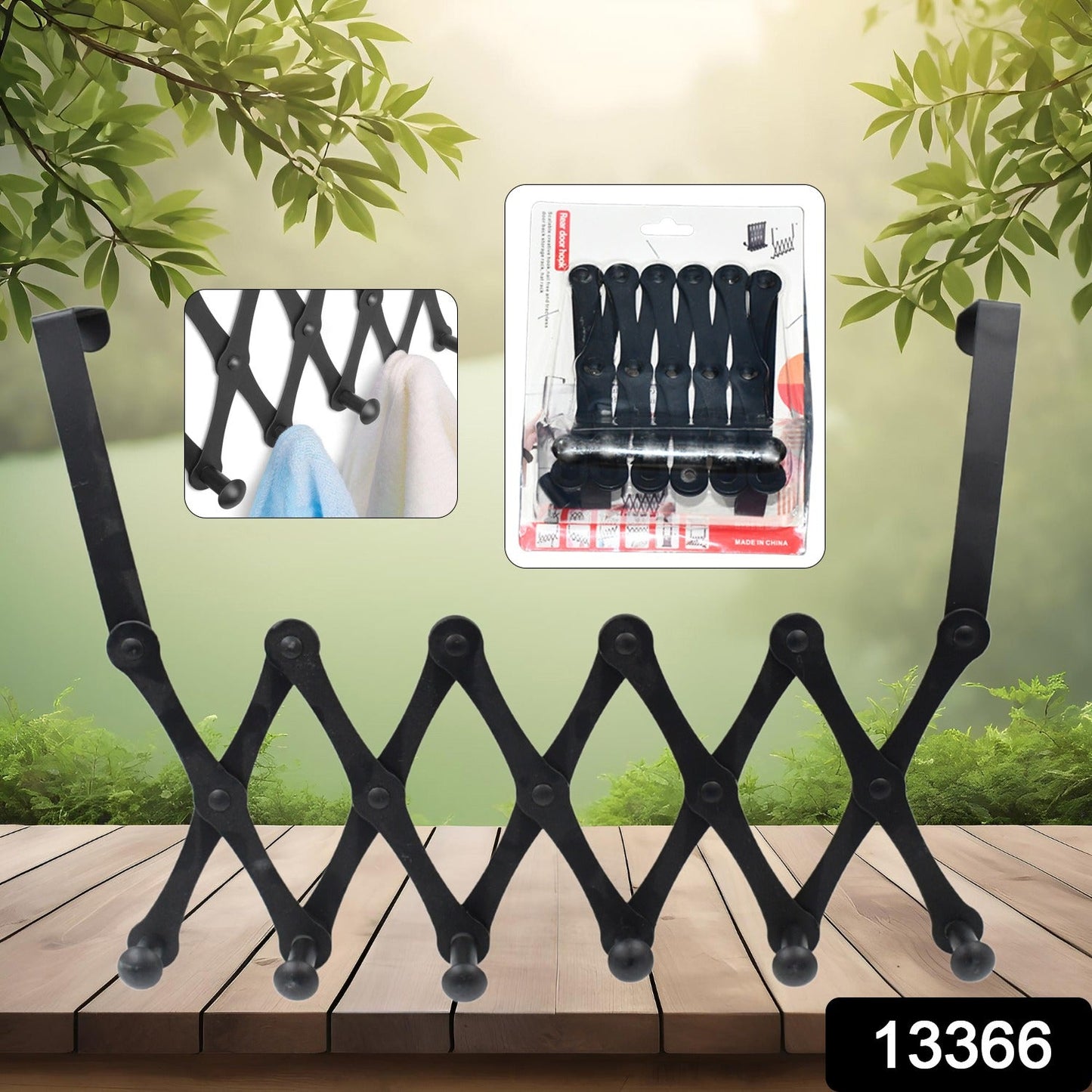 Clutter-Free Storage Door Hanger – Hook Steel Coat Rack - main product view