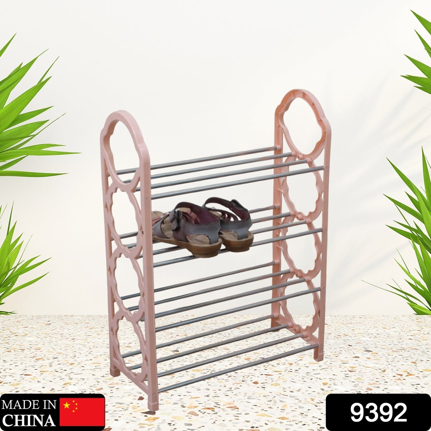 Clutter-Free Storage Folding Shoe Rack – 4-Layer Space Saver - main product view