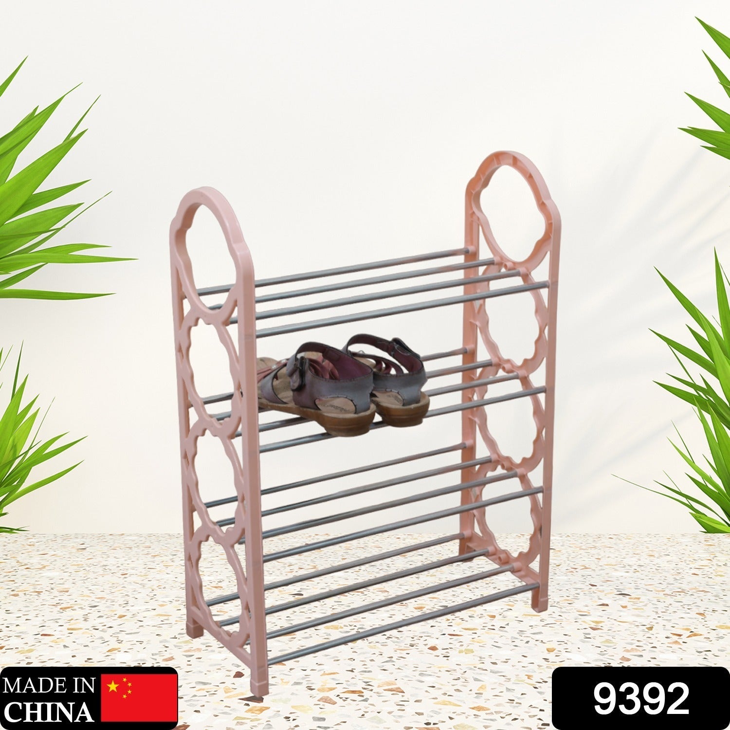 Clutter-Free Storage Folding Shoe Rack – 4-Layer Space Saver - main product view