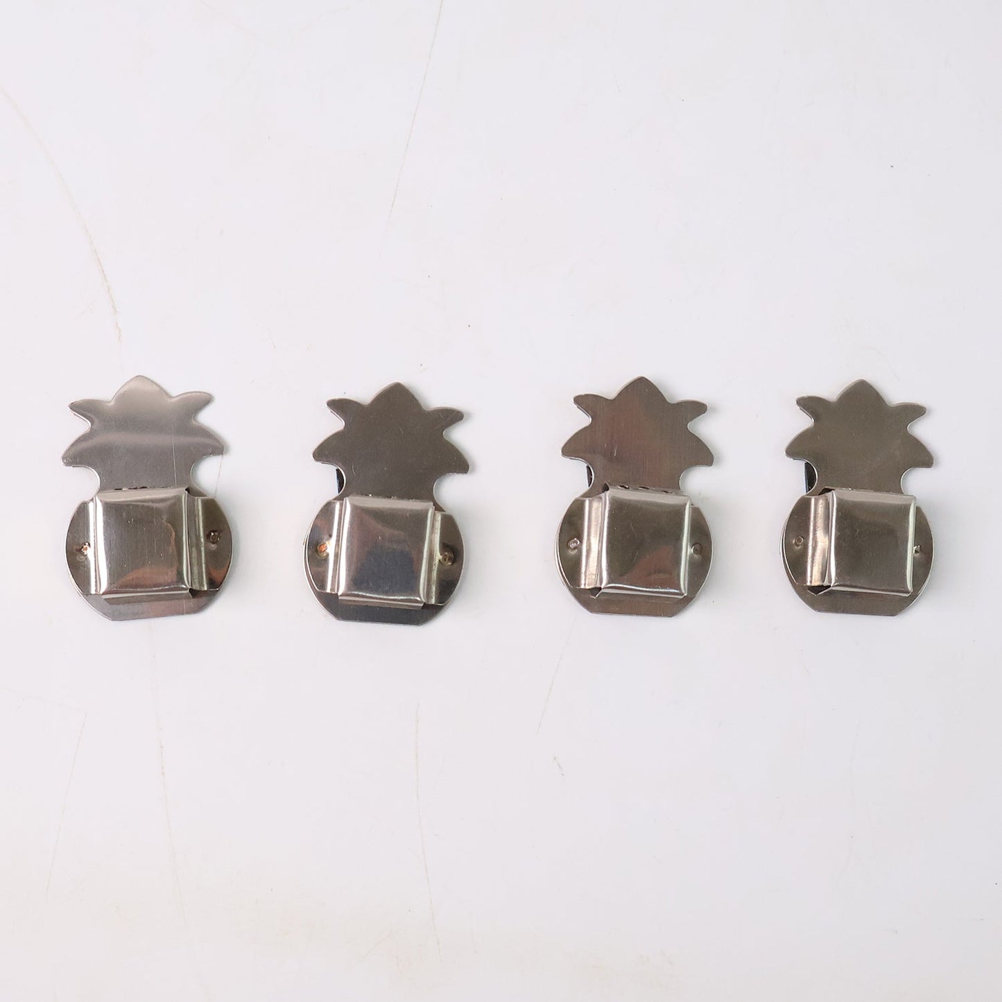 Wall-Mounted Agarbatti Holders – Set of 4 with Silver Finish