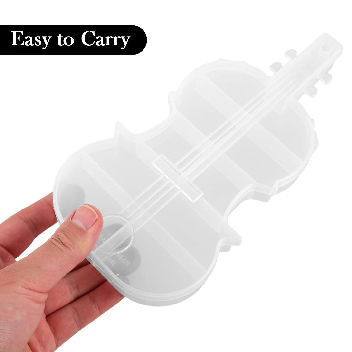Stay Organized Violin Shape Storage Box – Multi-Compartment