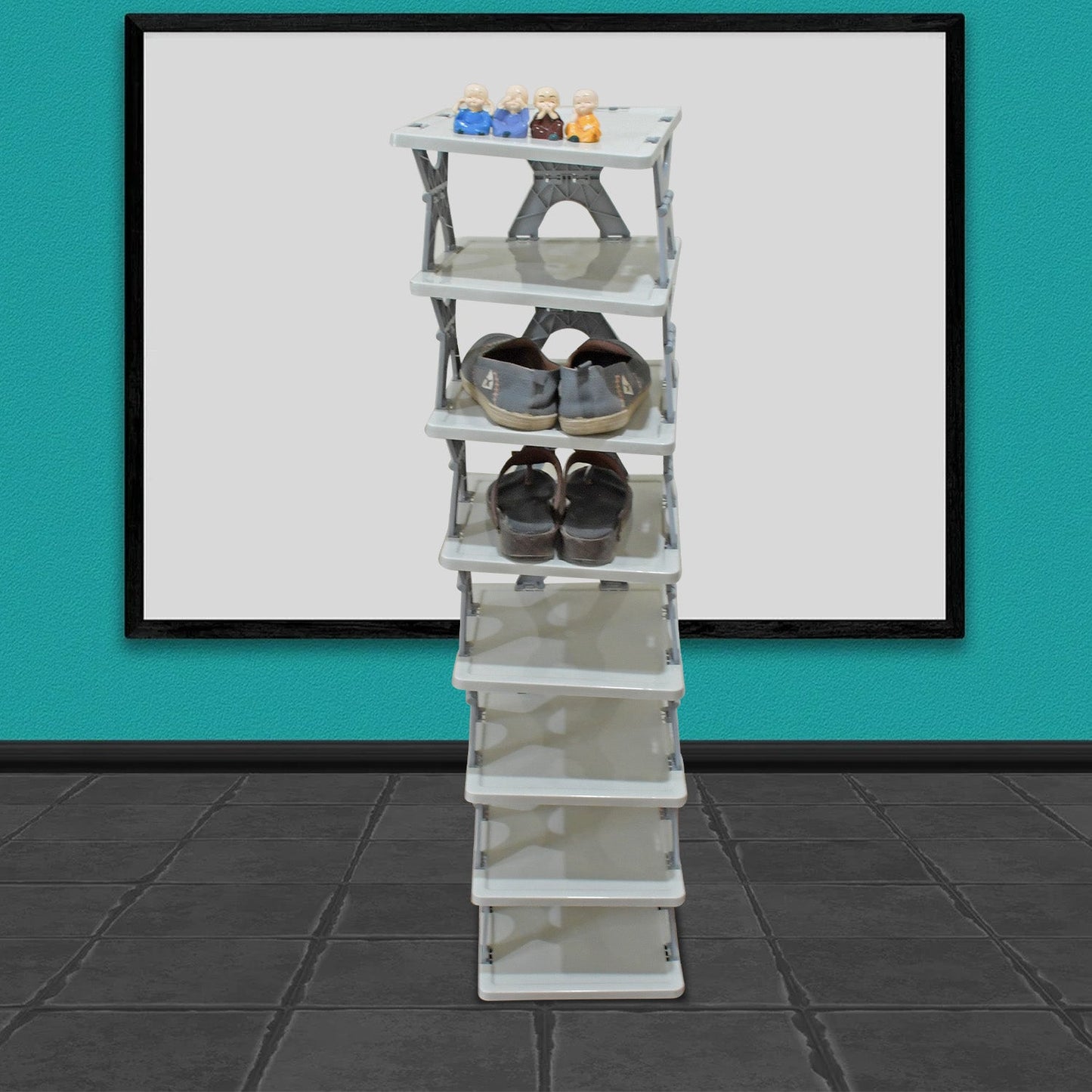 Space-Saving Shoe Rack – 8-Layer Storage