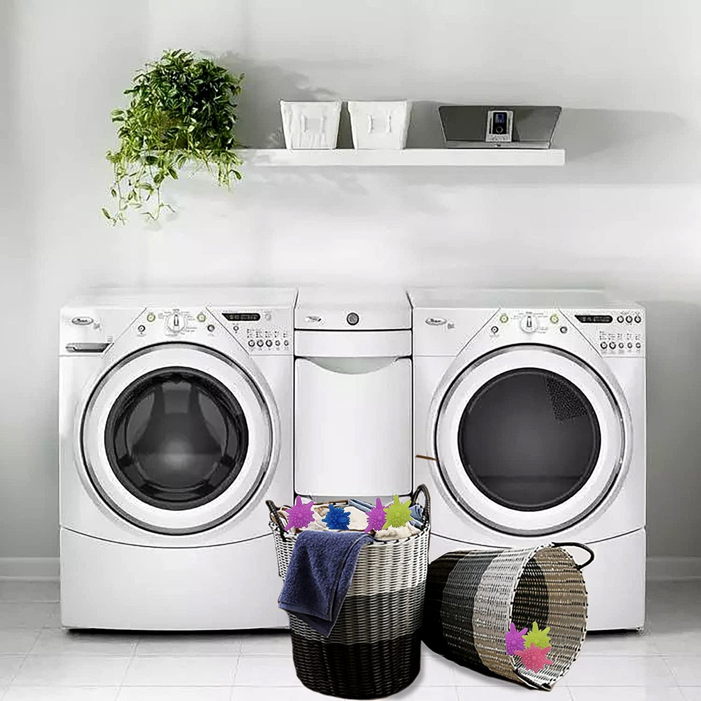 Reusable Washing Machine Laundry Balls – Soft Spiky Fabric