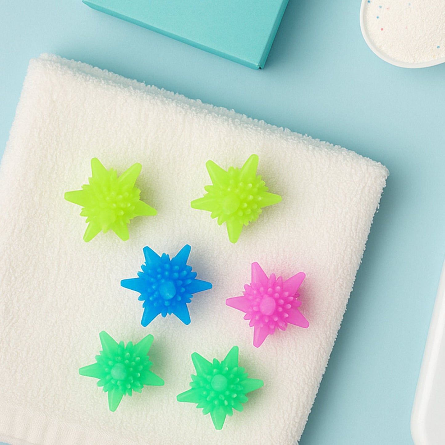 Reusable Washing Machine Laundry Balls – Soft Spiky Fabric